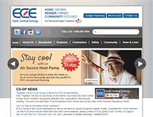 Tablet Screenshot of eastcentralenergy.com